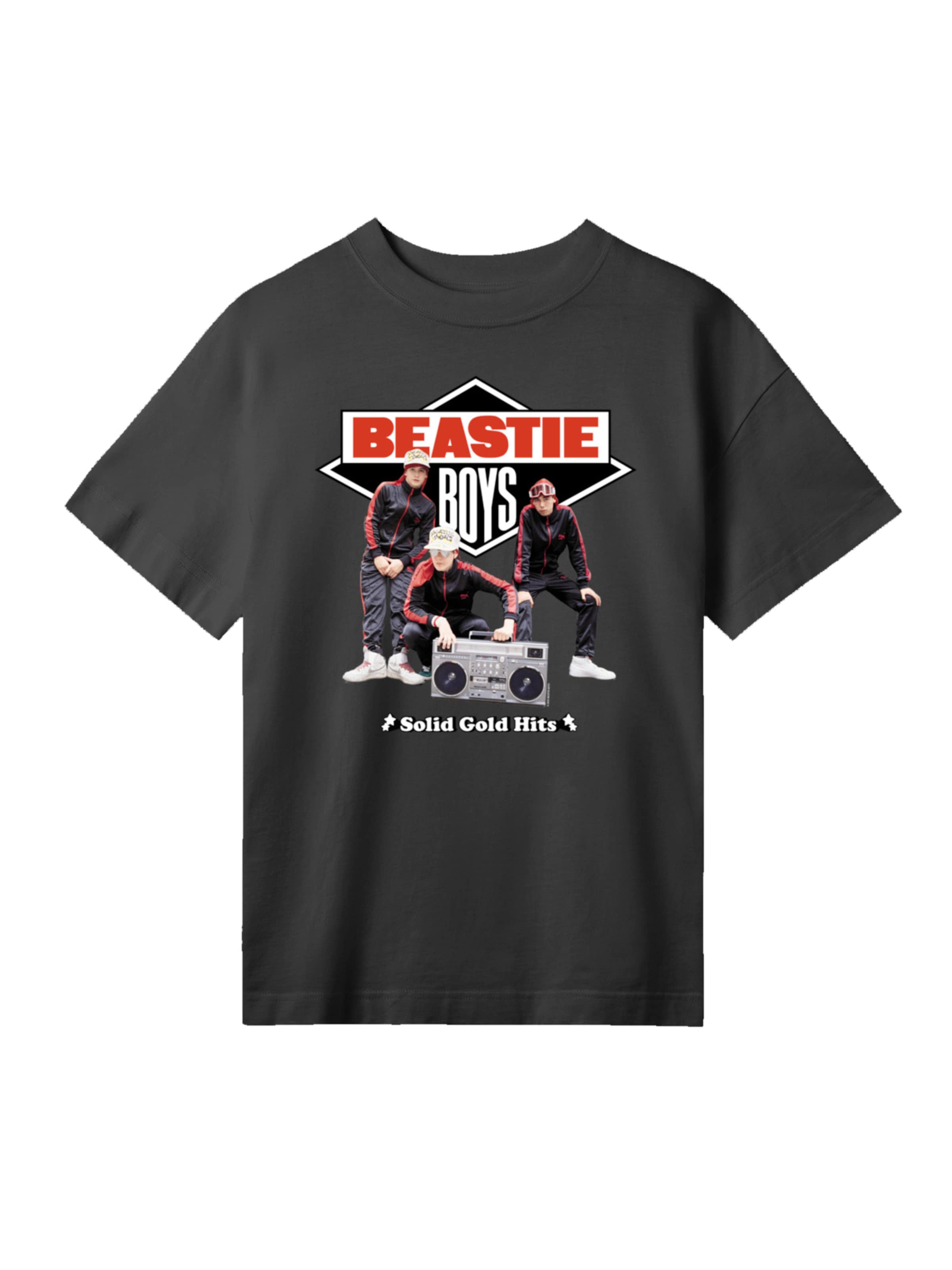 F4NT4STIC T-Shirt 'Beastie Boys' in anthrazit / rot / weiß, Produktansicht