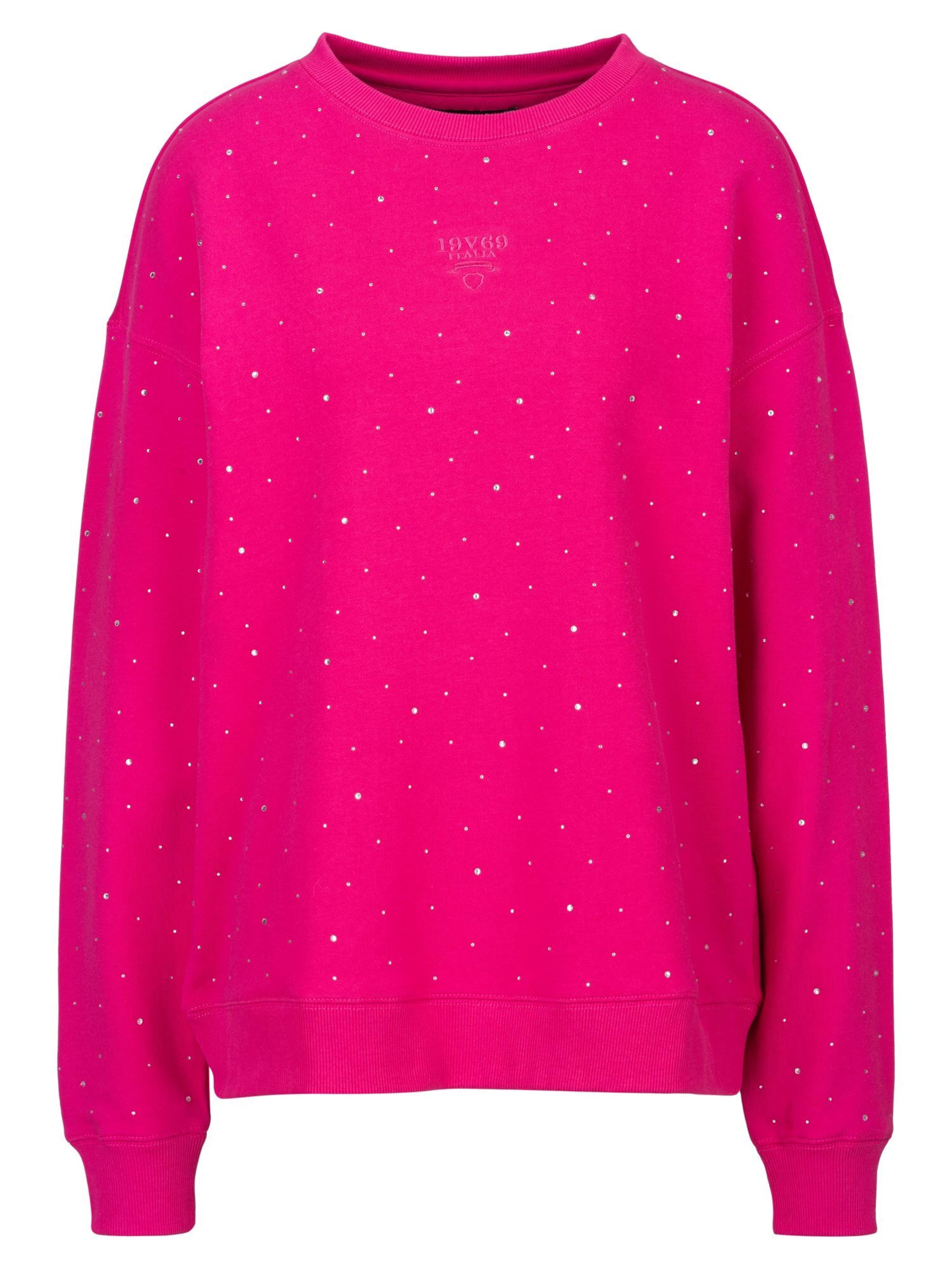 Sweat-shirt 'Sinja Stones' 19V69 ITALIA en rose : devant