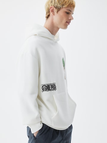 Pull&Bear Sweatshirt in Weiß