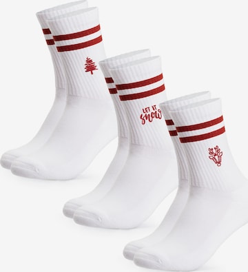 Occulto Athletic Socks 'Rudolph' in Red: front