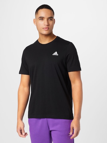 ADIDAS SPORTSWEAR Performance Shirt 'Essentials' in Black: front