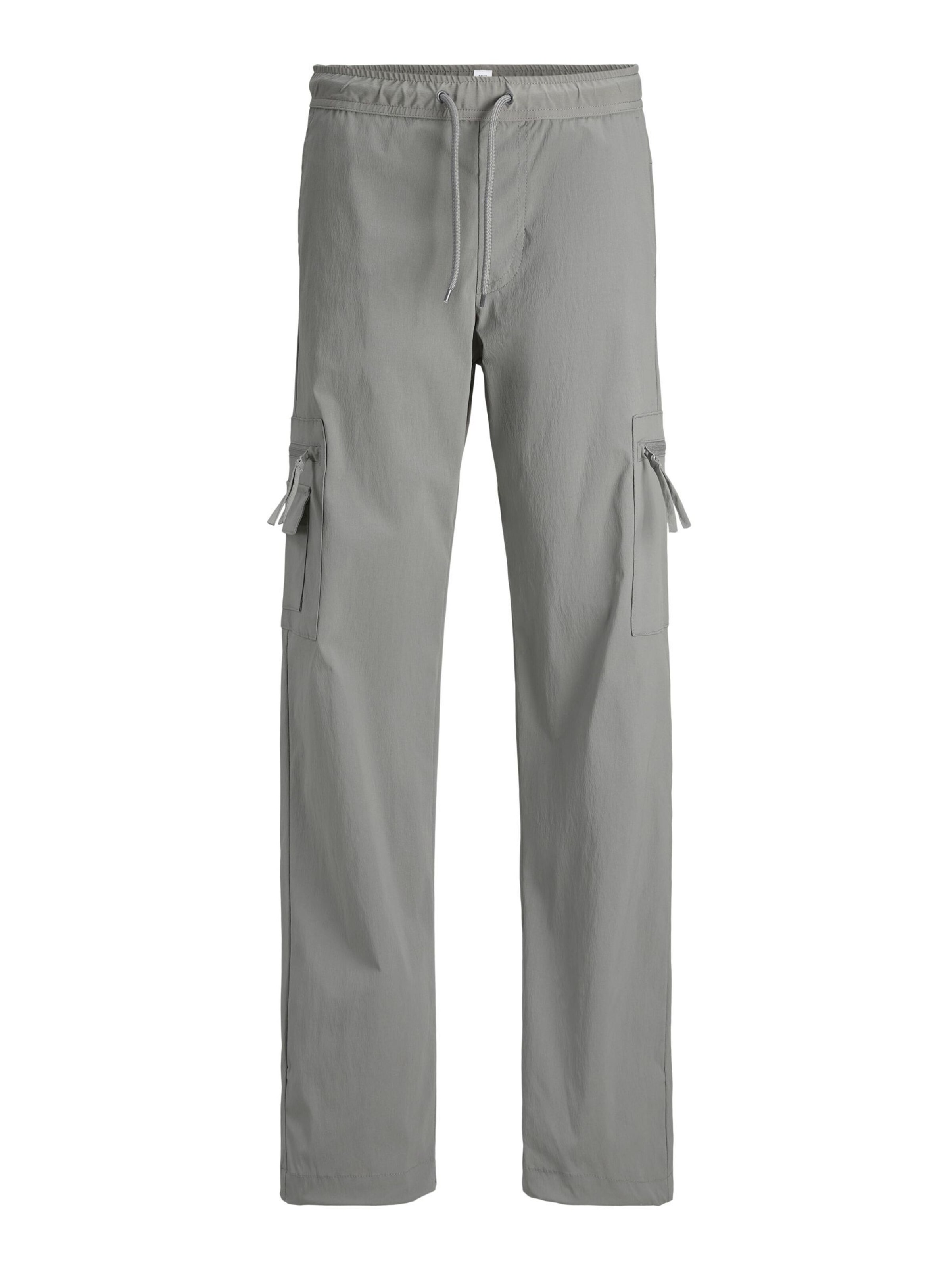 Jack & Jones Junior Regular Trousers in Grey: front