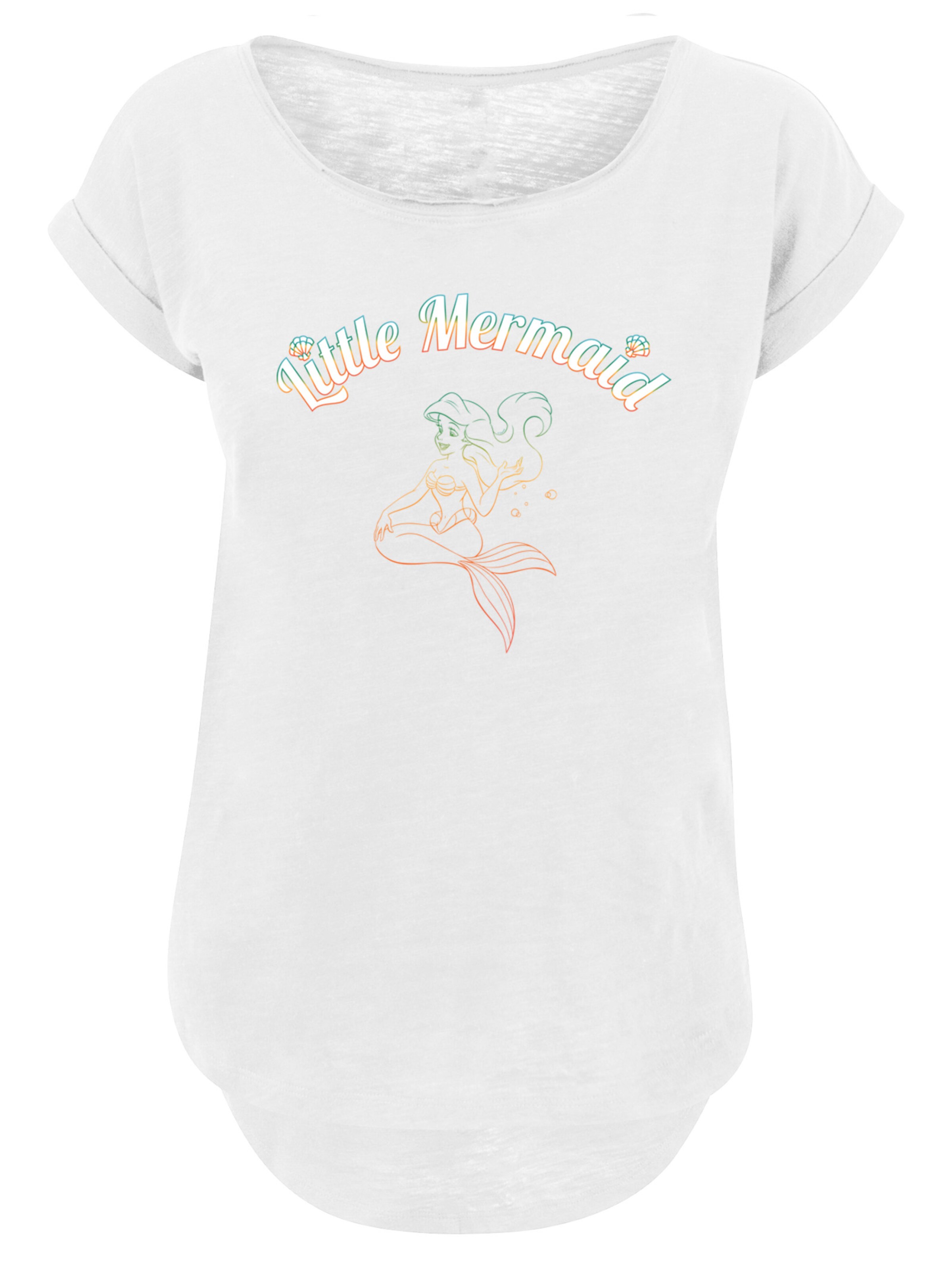 F4NT4STIC Shirt 'Disney Girls The Little Mermaid' in White: front