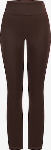 Leggings 'Oriana' Smilodox en marron : devant