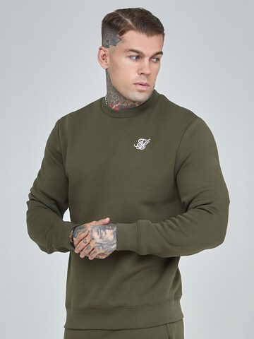 SikSilk Sweatshirt in Groen: voorkant