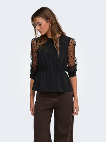 ONLYBluza 'ONLMETTE' - crna boja: prednji dio