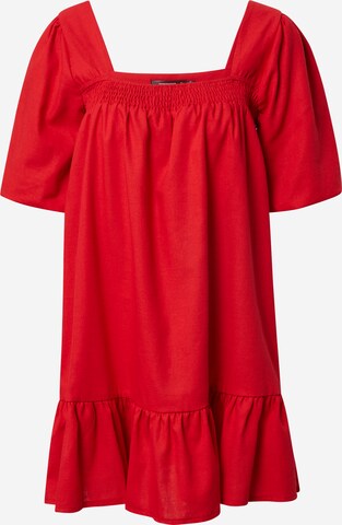 Robe Missguided en rouge : devant