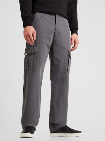 Pegador Широка кройка Карго панталон 'NEIVA' в сиво: отпред