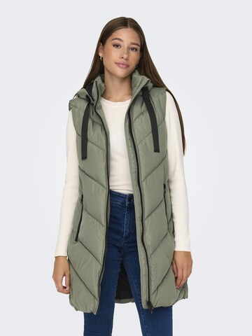 Gilet di JDY in verde: frontale