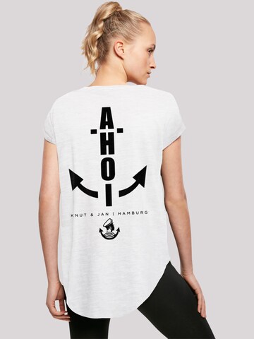 F4NT4STIC Shirt 'Ahoi Anker Knut & Jan Hamburg' in Wit