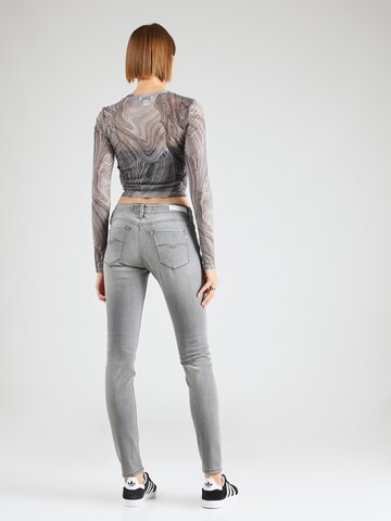 REPLAY Skinny Jeans 'NEW LUZ' in Grau