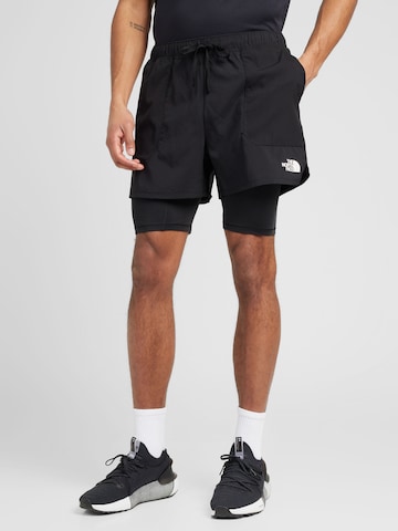 Regular Pantalon de sport 'SUNRISER' THE NORTH FACE en noir : devant