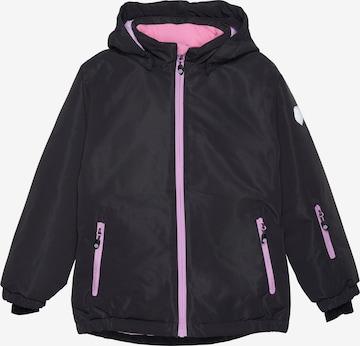 COLOR KIDS Athletic Jacket 'Coski Solid' in Black: front