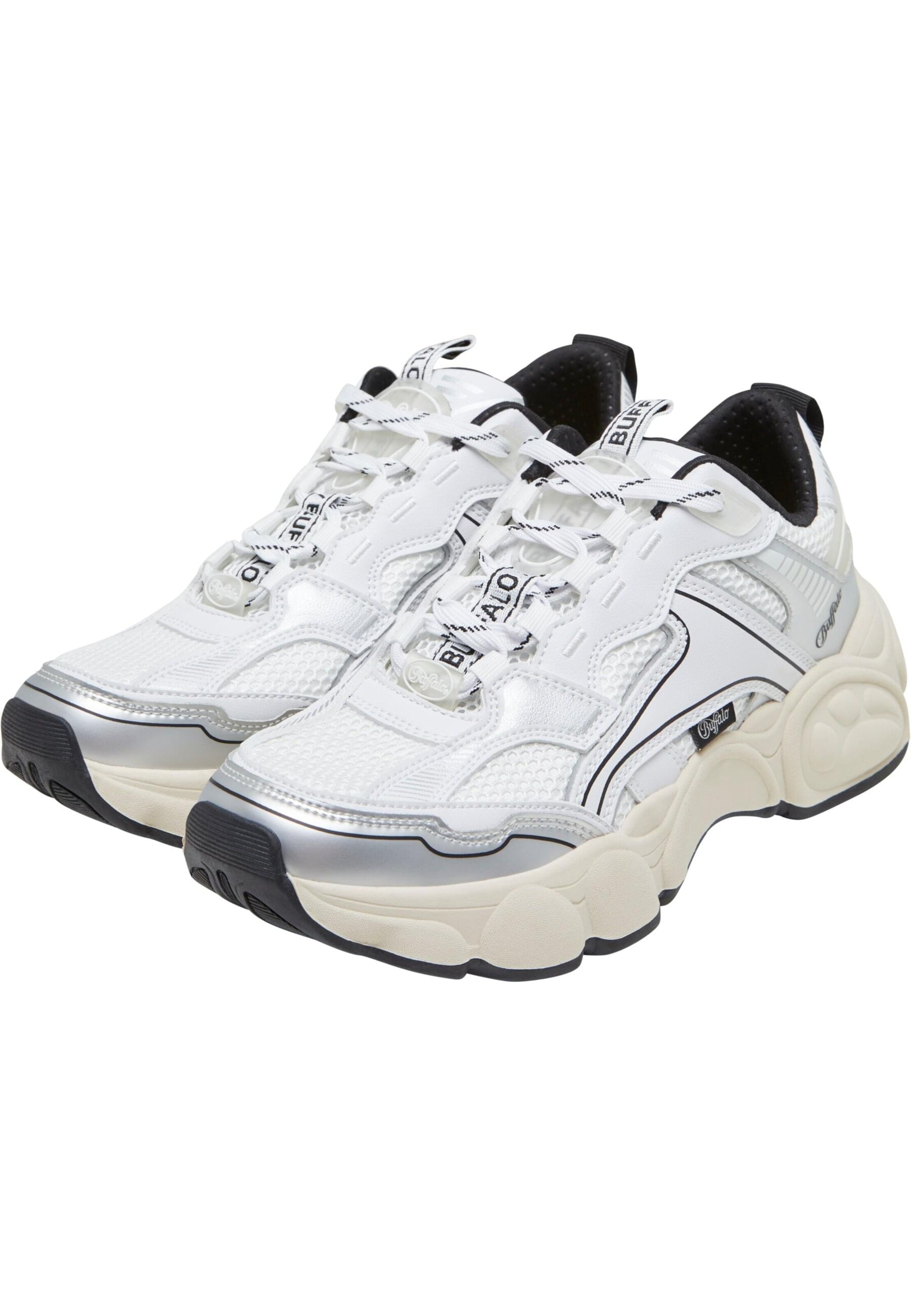 Baskets basses BUFFALO en blanc : devant