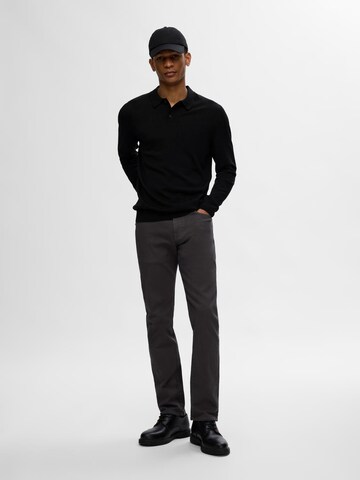 SELECTED HOMME Svetr 'TRAY' – černá
