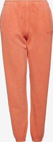 Superdry Tapered Pants in Orange: front
