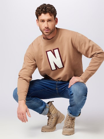 NORSE PROJECTS - Sweatshirt 'Arne' em bege