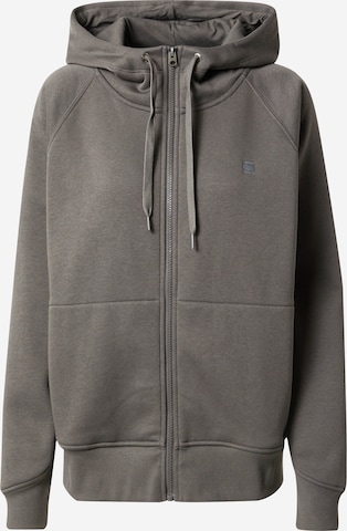 G-Star RAW Zip-Up Hoodie in Grey: front