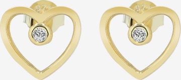 Akzent Ohrringe 'Canea, 925 Sterlingsilber, langlebig' in Gold: Vorderseite