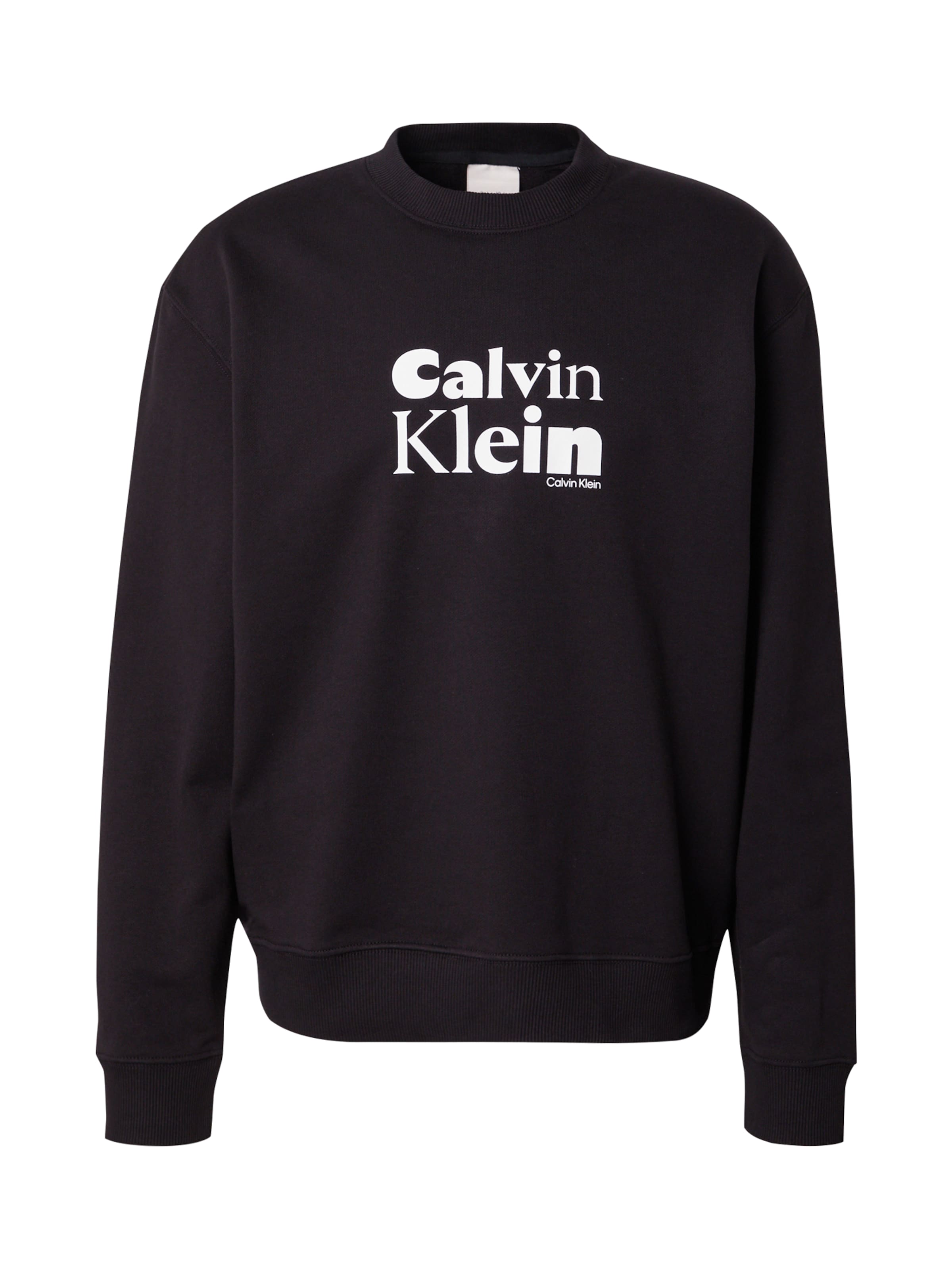 Calvin Klein Sweatshirt in Black: front