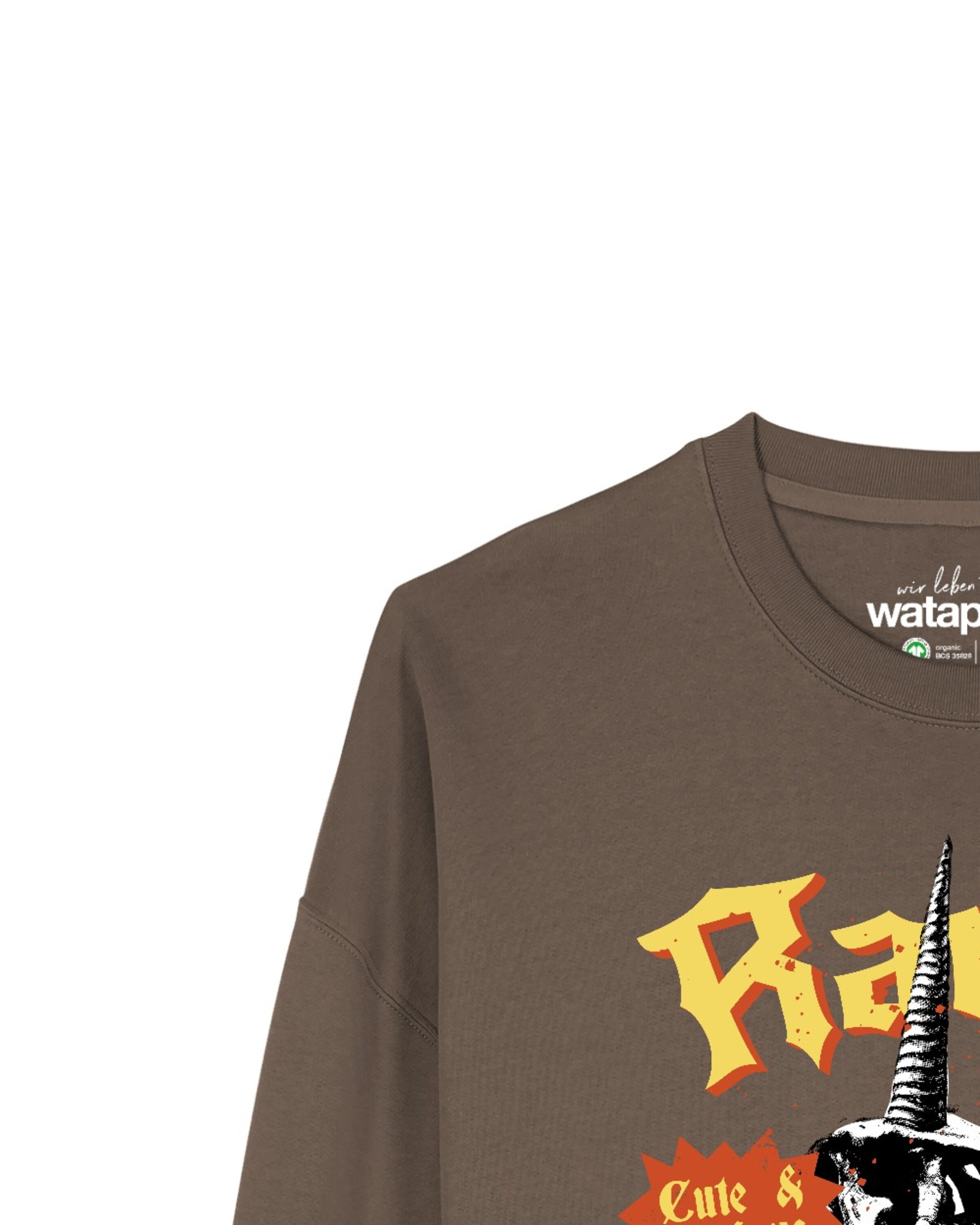 Sweat-shirt 'Rawr ' Watapparel en marron