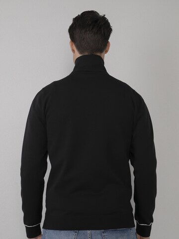 Petrol Industries Zip-Up Hoodie in Black