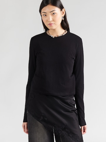 WEEKDAY Shirt in Schwarz: Vorderseite