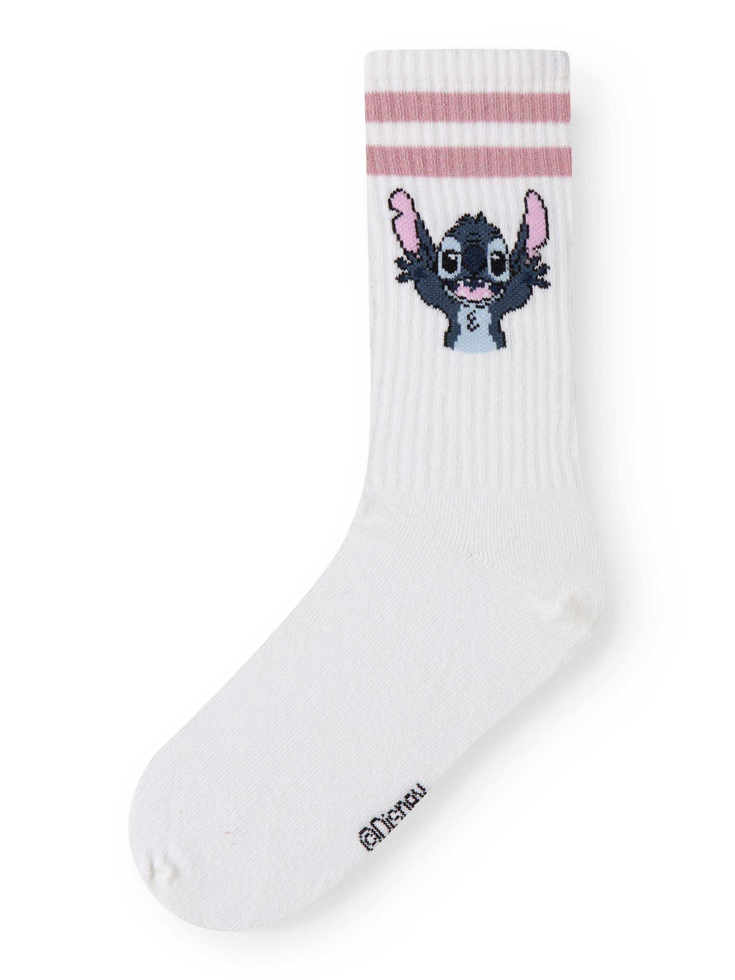 Chaussettes 'Stitch' TWO SOON en blanc
