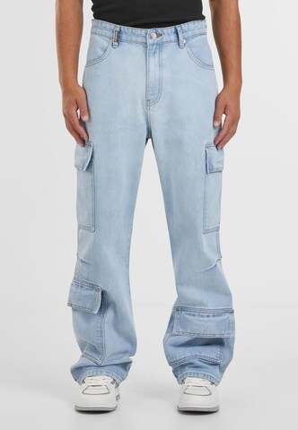 Baggy Jeans cargo 'Vorin' 2Y Studios en bleu : devant