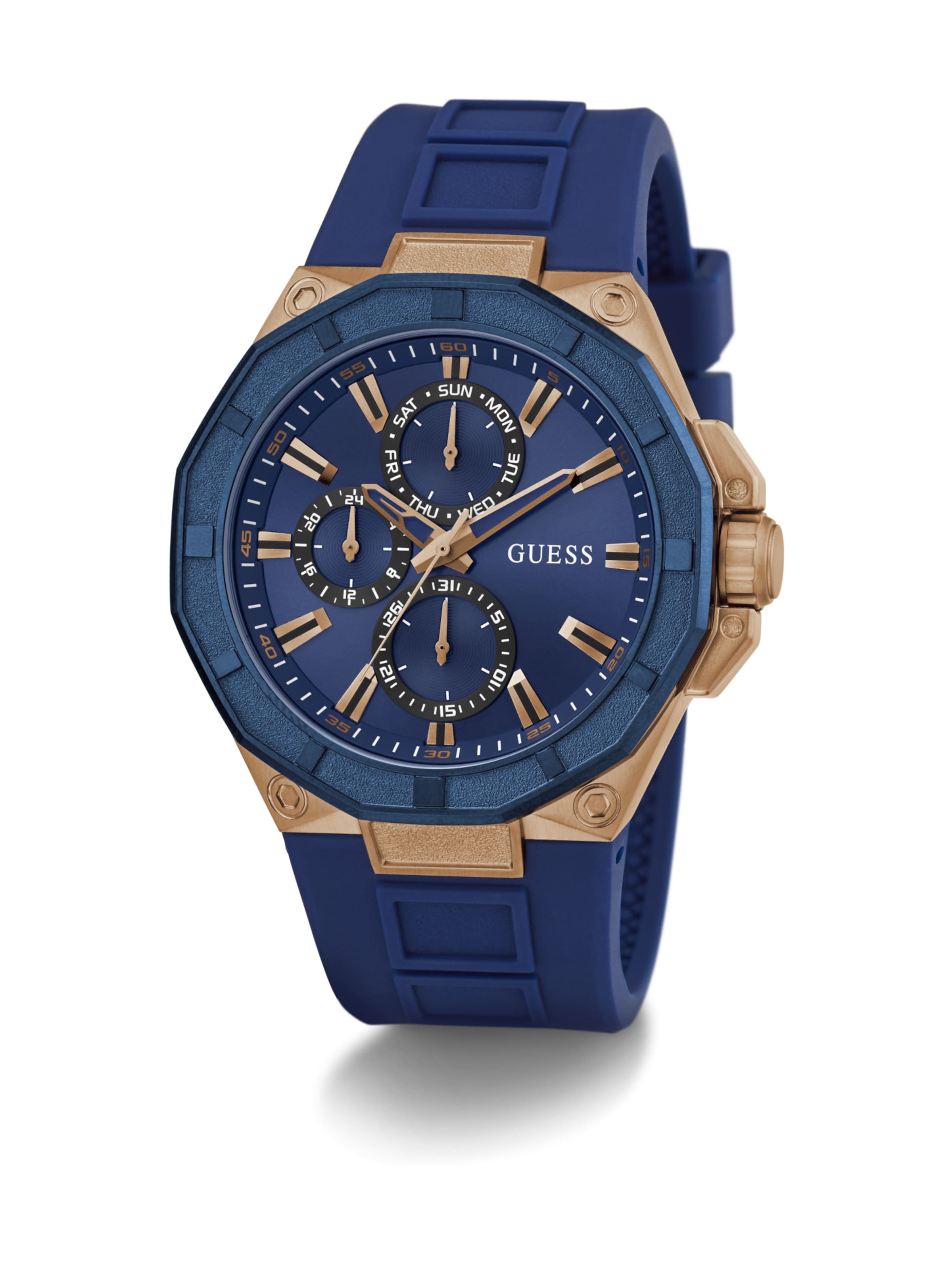 GUESS Uhr in Blau: Vorderseite