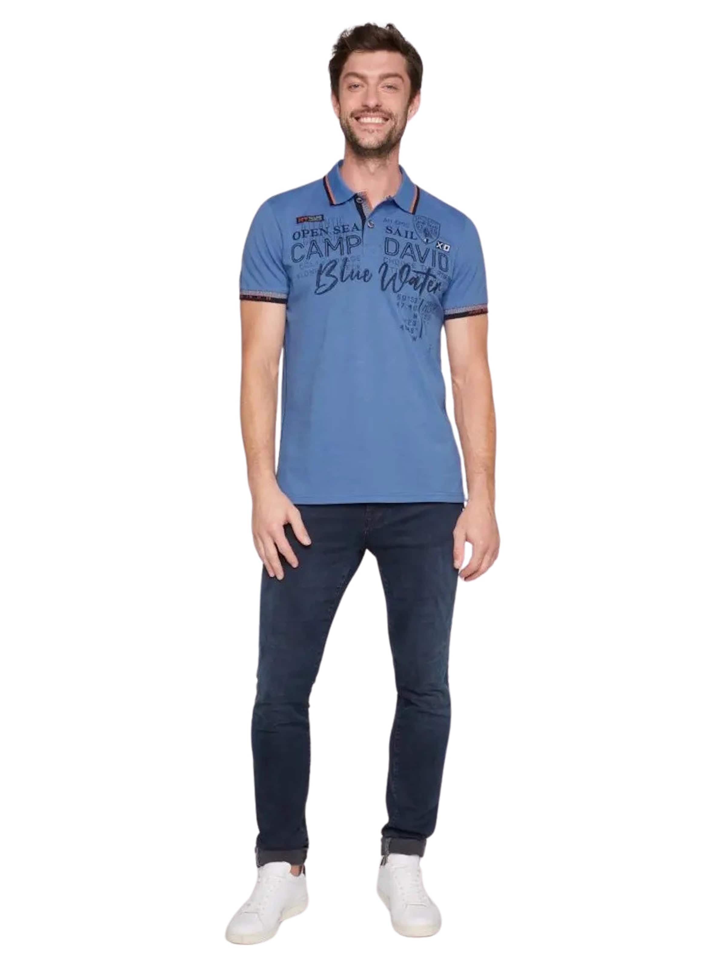 T-Shirt 'Atlantic Crossing' CAMP DAVID en bleu