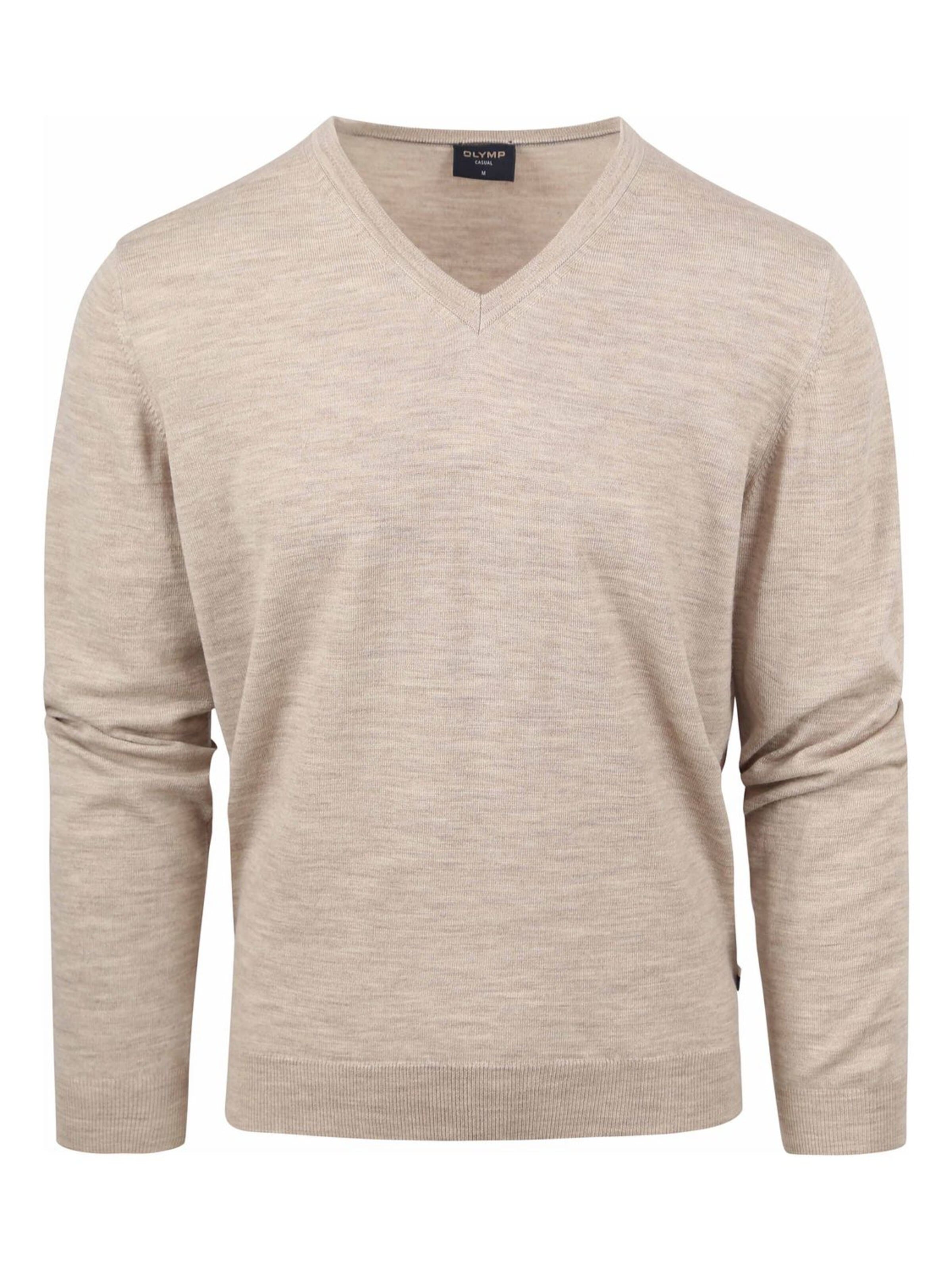 OLYMP Shirt in Beige: voorkant