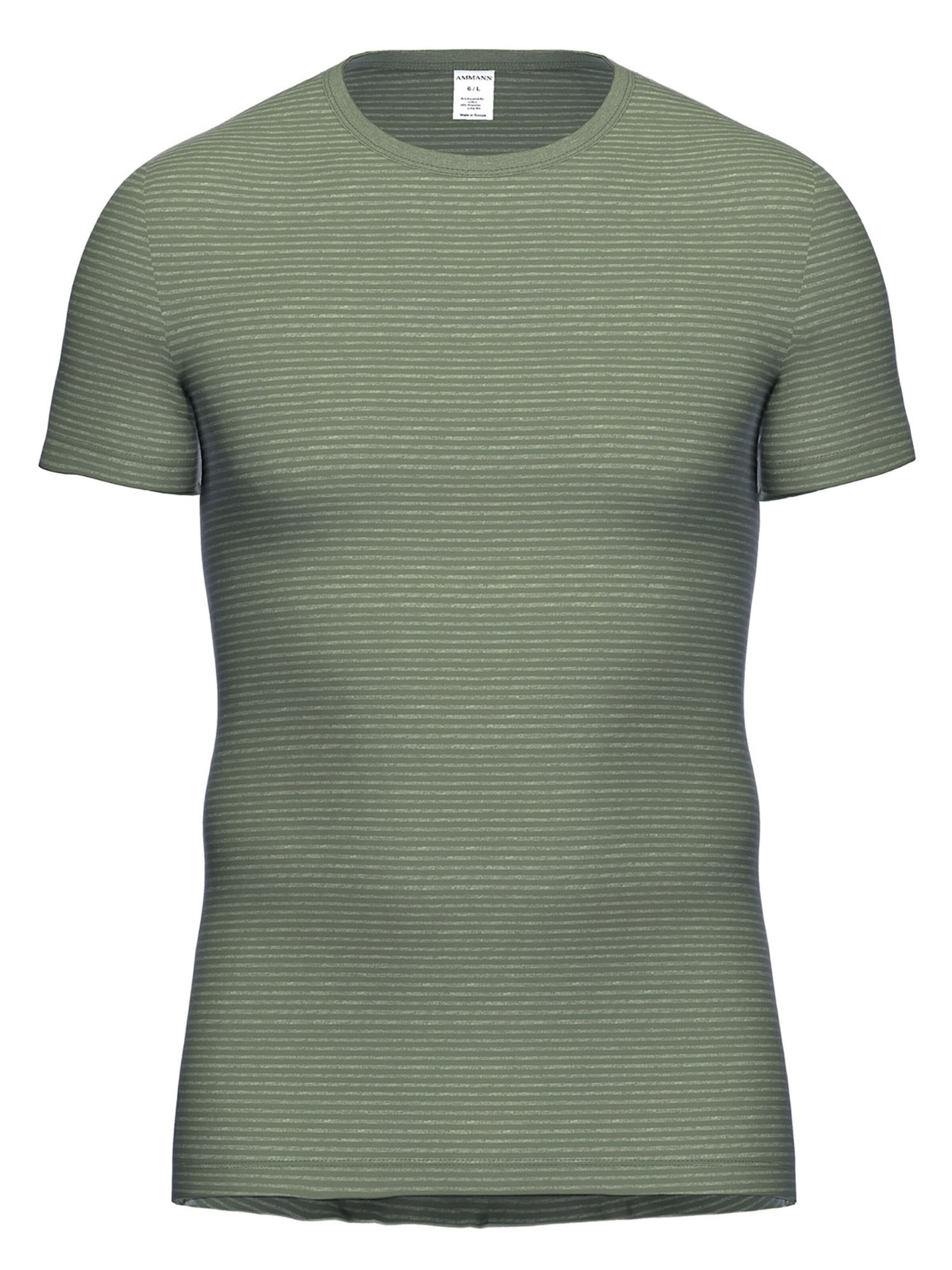 Ammann Undershirt 'Day Classic / Jeans Feinripp' in Green: front