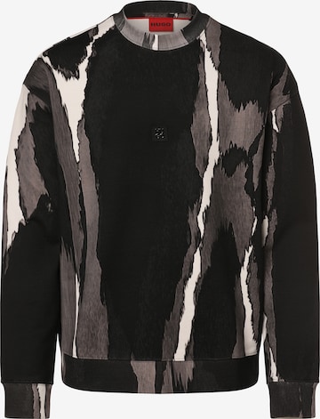 HUGO Sweatshirt 'Davum' in Black: front