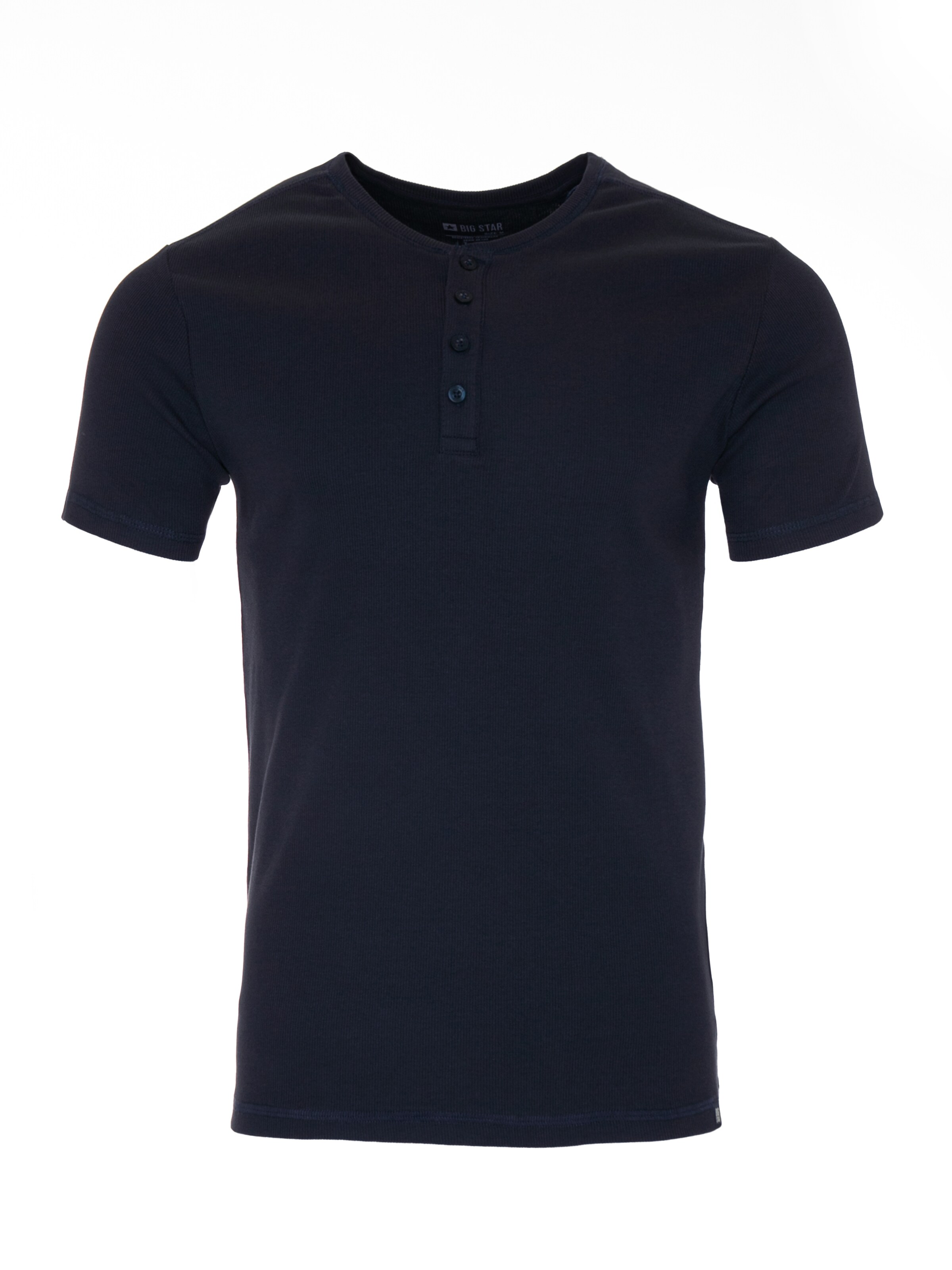 BIG STAR Shirt 'Basicag' in Blauw: voorkant