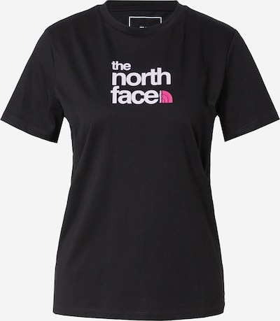 THE NORTH FACE T-shirt fonctionnel 'FOUNDATION' en rose / noir / blanc, Vue avec produit