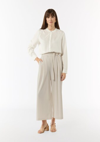 COMMA Loose fit Pleat-Front Pants in Beige