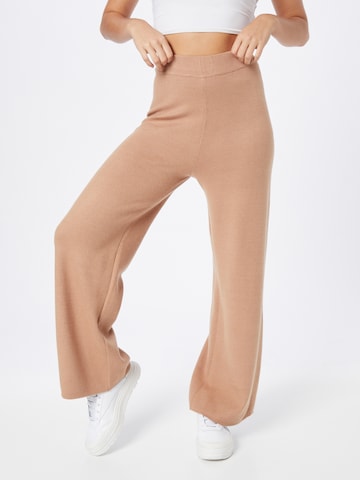 ONLY Szeroka nogawka Spodnie 'NEW DALLAS' w kolorze beżowy: przód