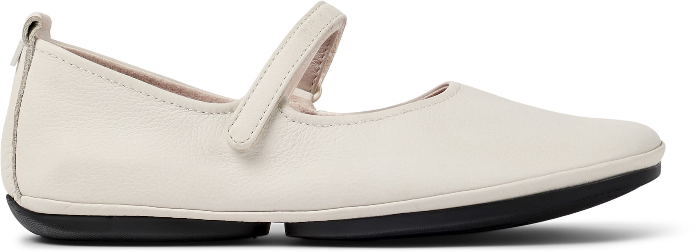 CAMPER - Bailarinas con hebilla 'Right Nina' en blanco