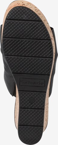 TAMARIS Pantolette in Schwarz