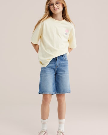 WE Fashion Широка кройка Дънки в синьо