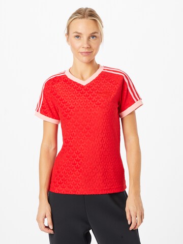 raudona ADIDAS ORIGINALS Marškinėliai 'Adicolor 70S Monogram': priekis