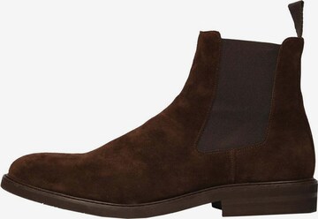 Scalpers Chelsea boots i brun: framsida