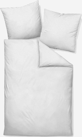 JANINE Duvet Cover in White: front