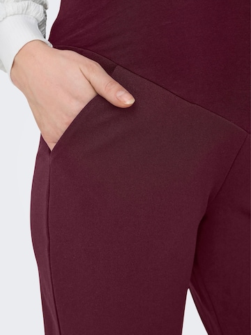 Wide leg Pantaloni di Only Maternity in rosso