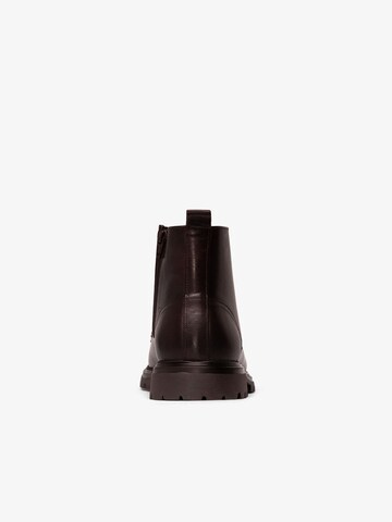 Boots stringati 'GIL' di Bianco in marrone
