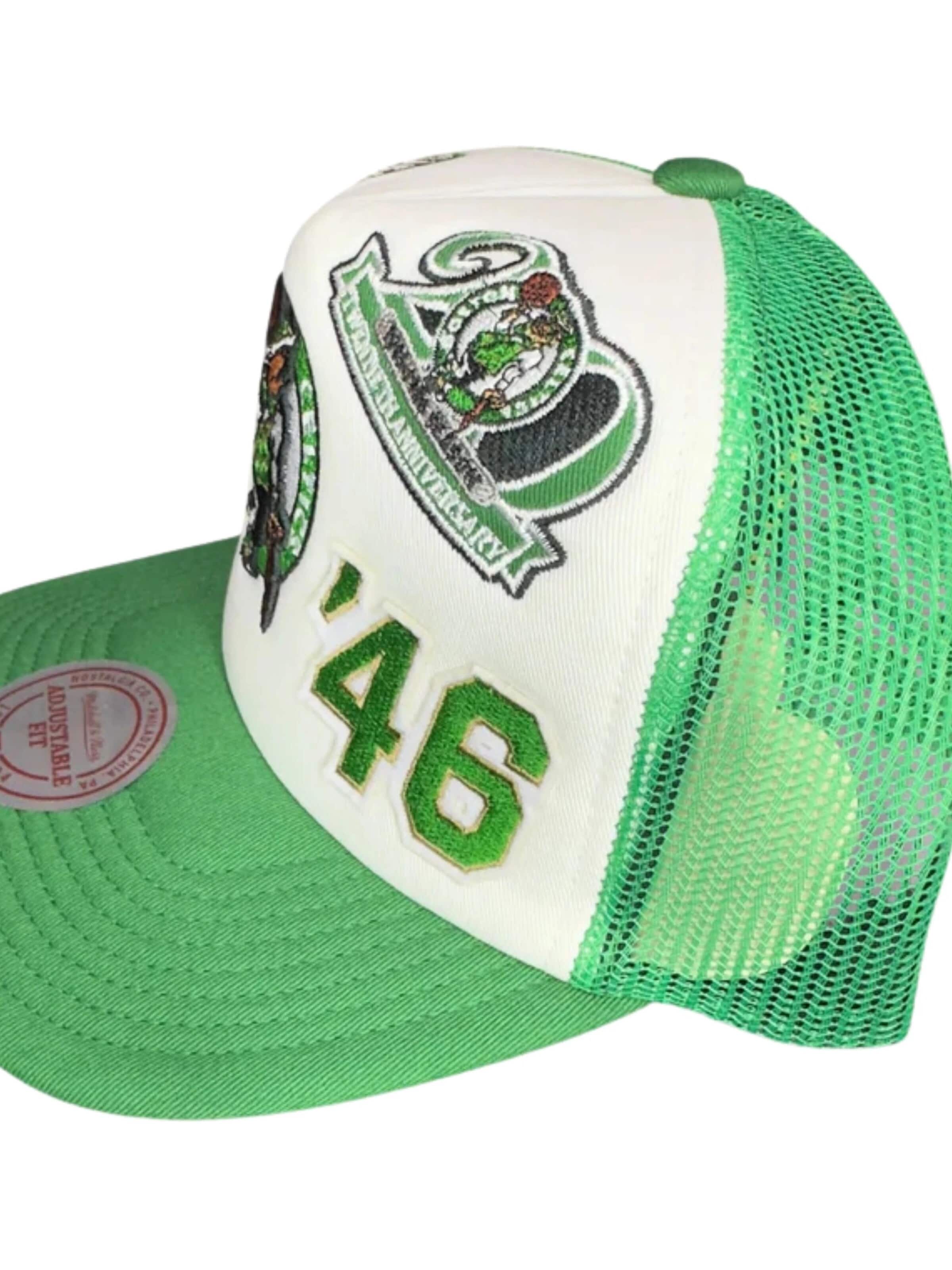 Mitchell & Ness - Boné 'Gorra mitchell & ness verde celtics gridlock trucker cap' em verde