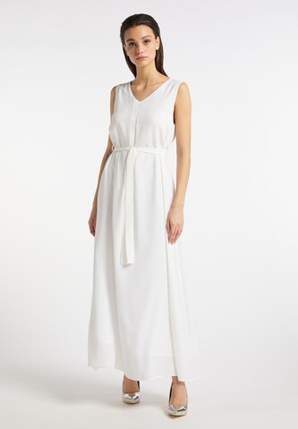 usha WHITE LABEL - Vestido de noche 'Lynnea' en blanco