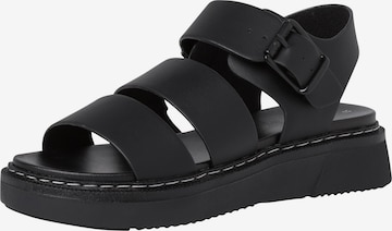 s.Oliver Sandals in Black: front