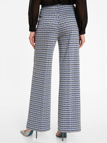 Ana Alcazar Wide Leg Bügelfaltenhose 'Astina' in Blau
